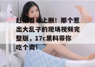 赶紧看马上删！那个惹出大乱子的现场视频完整版，17c黑料带你吃个爽！