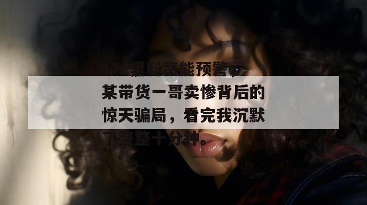 17c黑料高能预警,某带货一哥卖惨背后的惊天骗局,看完我沉默了整整十分钟。 第1张 17c黑料高能预警,某带货一哥卖惨背后的惊天骗局,看完我沉默了整整十分钟。 第1张